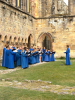 2025_08_24 Singing in the ruined cloister of the Priory Church Fun at Bolton Abbey