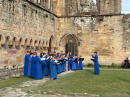 2025_08_24 Singing in the ruined cloister of the Priory Church at Bolton Abbey image1