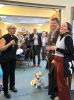 Sandy leads a toast to congratulate newly weds Jordan, our Director of Music, and his wife Harriet